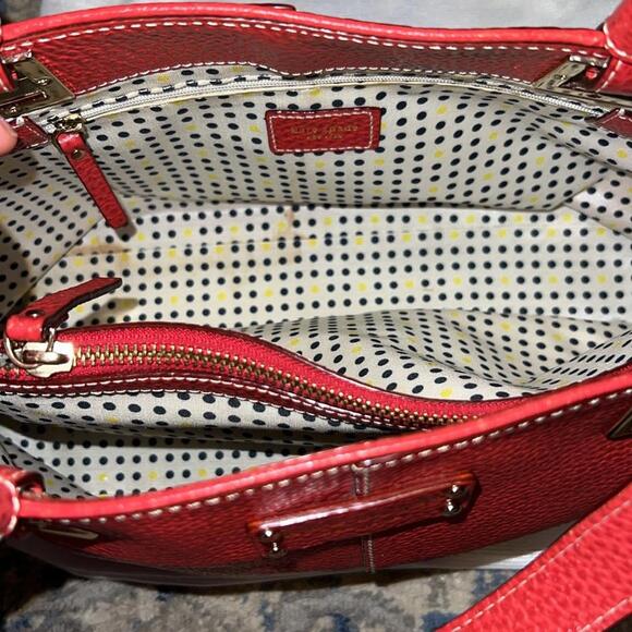 EUC Red Kate Spade Vintage Purse - Picture 4 of 5